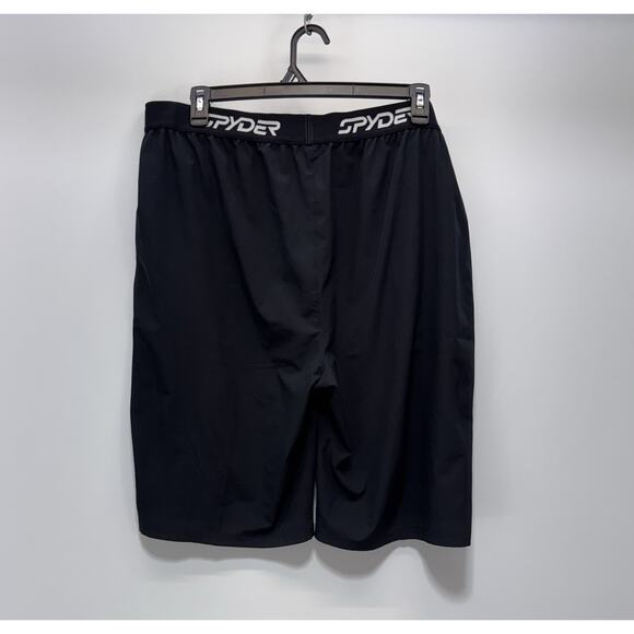 Spyder Active Men’s Black Shorts Stretch Logo Size XXL NWOT - Picture 3 of 6